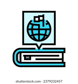content localization technical writer color icon vector. content localization technical writer sign. isolated symbol illustration