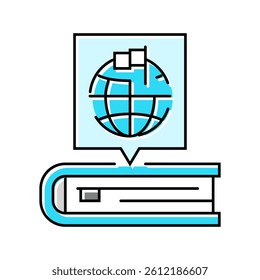 content localization technical writer color icon vector. content localization technical writer sign. isolated symbol illustration