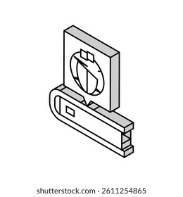 content localization technical writer isometric icon vector. content localization technical writer sign. isolated symbol illustration