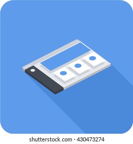 Content Long Shadow Icon