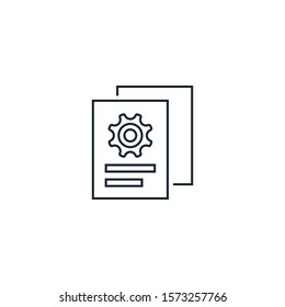 Content management creative icon. line simple illustration. From digital marketing icons collection. Isolated Content management sign on white background