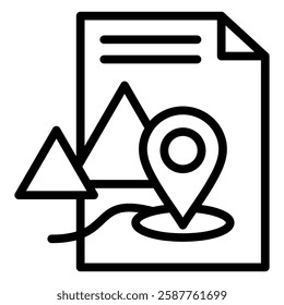 Content Management Icon Black Outline Element For Design