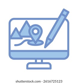 Content Management Icon Element For Design