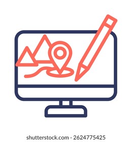 Content Management Icon Element For Design