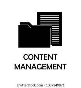 content management icon. Element of marketing for mobile concept and web apps. Detailed content management icon can be used for web and mobile. Premium iconmarketing on white background