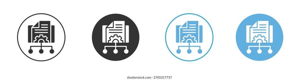 Content management icon. Graphic icon design template