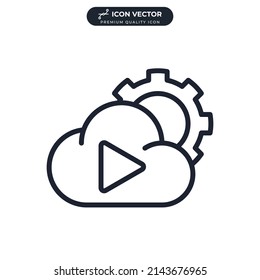 content management icon symbol template for graphic and web design collection logo vector illustration