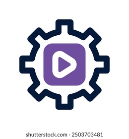 Inhaltsmanagementsymbol. Vektorsymbol mit zwei Tönen für Ihre Website, Ihr Handy, Ihre Präsentation und Ihr Logo-Design.