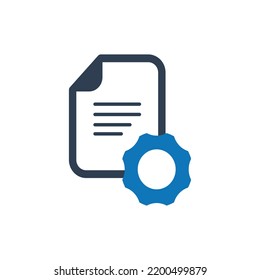Content Management Icon. Vector graphics