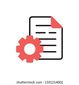 content management icon vector modern style design