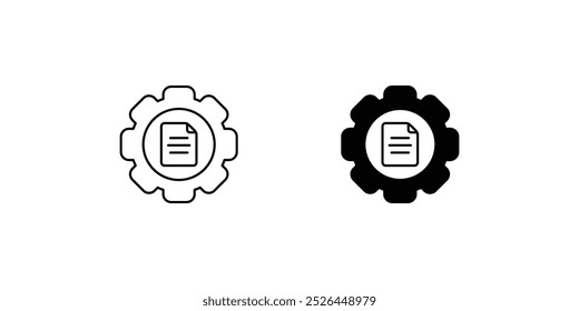 content management icon with white background vector stock illustration