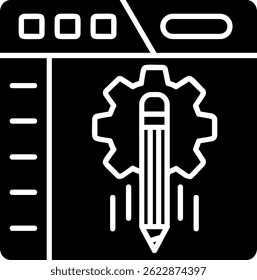 Gerenciamento de conteúdo Linha vetor Ícone Design