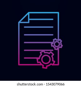 Content management nolan icon. Simple thin line, outline vector of web, mix icons for ui and ux, website or mobile application