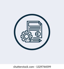 Content Management outline icon. Premium style design from project management icons collection. Simple element content management icon. Ready to use in web design, apps, software, printing