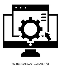 Content Management System Icon Element For Design
