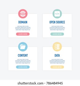 Content Management System Infographic Icons