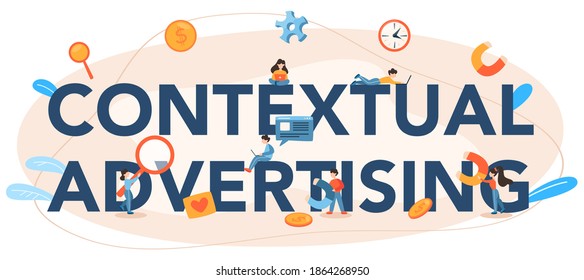 Content management typographic header. Idea of digital strategy and content for social network making. Communication with customer on social media. Isolated flat illustration