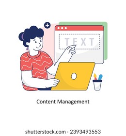 Content Management vector Colorful Design illustration. Symbol on White background EPS 10 File