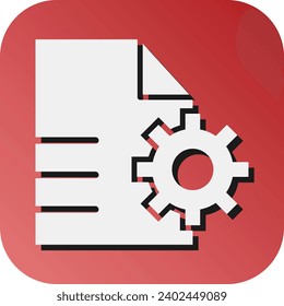 Content Management  Vector Glyph Gradient Background Icon For Personal And Commercial Use.
