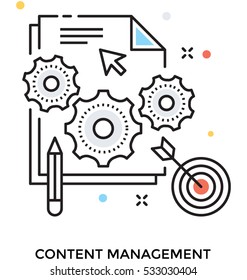 Content Management Vector Icon