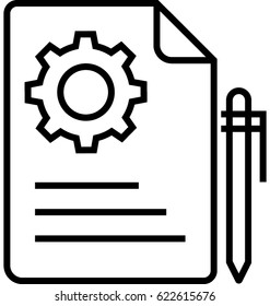 Content Management Vector Icon