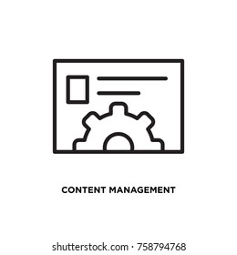 Content management vector icon