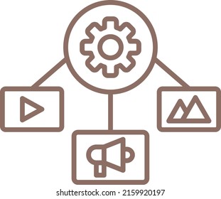 Content Management vector icon. Can be used for printing, mobile and web applications.