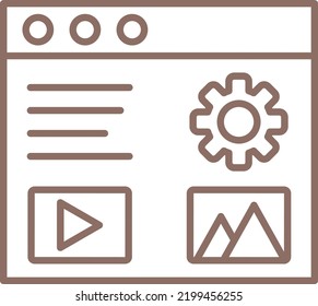 Content Management vector icon. Can be used for printing, mobile and web applications.