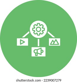 Content Management vector icon. Can be used for printing, mobile and web applications.