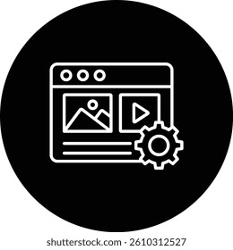 Content Management vector icon. Can be used for printing, mobile and web applications.