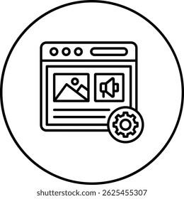 Content Management vector icon. Can be used for printing, mobile and web applications.