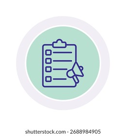 Ícone do círculo de cores de Marketing de Conteúdo , vetor, pixel perfect, arquivo ilustrador 