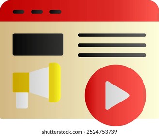 Content Marketing Glyph Circle Vector Icon Design