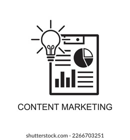 content marketing icon , business icon