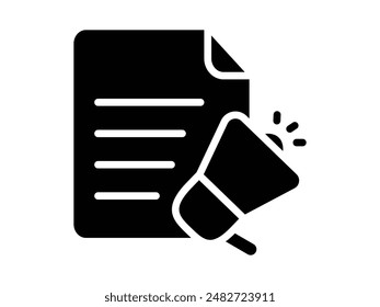 Content Marketing Icon design vector illustration. Digital Marketing Icon
