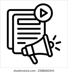 Content Marketing Icon Element For Design