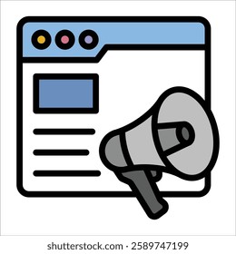 Content Marketing Icon Element For Design
