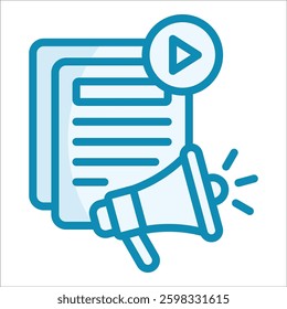 Content Marketing Icon Element For Design