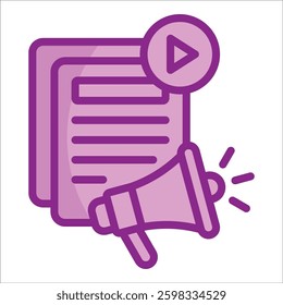 Content Marketing Icon Element For Design