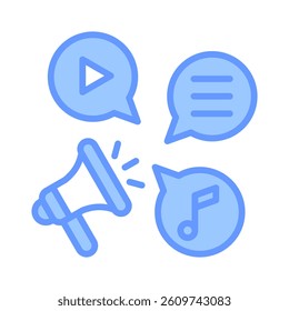 Content Marketing Icon Element for Design