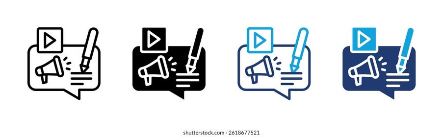 Content Marketing Icon Element For Design
