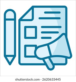 Content Marketing Icon Element For Design