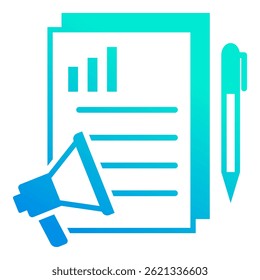 Elemento De Ícone De Marketing De Conteúdo Para Design