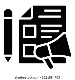 Elemento De Ícone De Marketing De Conteúdo Para Design