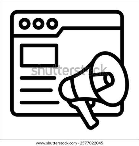 Content Marketing Icon Element For Design