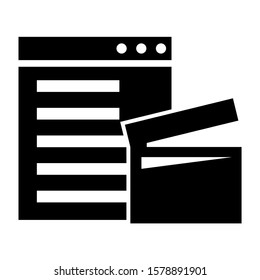 content marketing icon isolated sign symbol vector illustration - high quality black style vector icons
