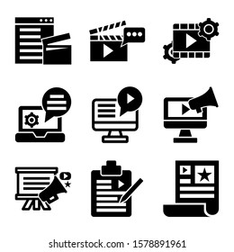 content marketing icon isolated sign symbol vector illustration - Collection of high quality black style vector icons
