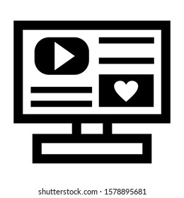 content marketing icon isolated sign symbol vector illustration - high quality black style vector icons
