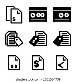 content marketing icon isolated sign symbol vector illustration - Collection of high quality black style vector icons
