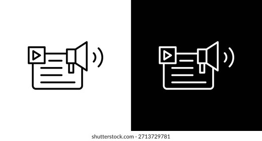 Ícone de marketing de conteúdo, símbolo vetorial, download de design de logotipo